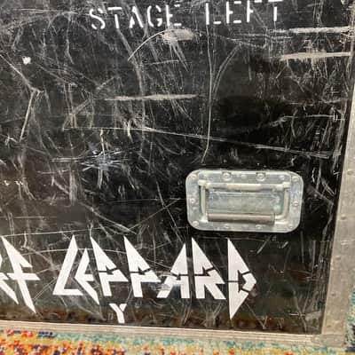 Def Leppard Logo, Tour Used Case Panel Wall Hanging "S6A" "Stage Left" (#23) image 4