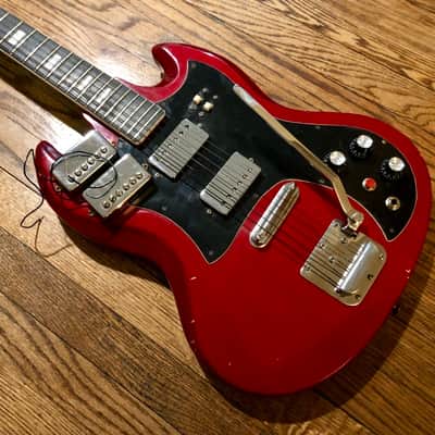 Vintage MIJ Cameo SG style guitar 1971 Japan w upgrades + mods image 1