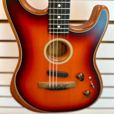 Fender Acoustasonic Telecaster Made In USA, Sunburst with Gig Bag - Pre Owned image 2