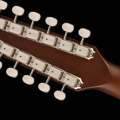 Fender Villager 12-String Acoustic-Electric Guitar Aged Natural with Gig Bag image 8