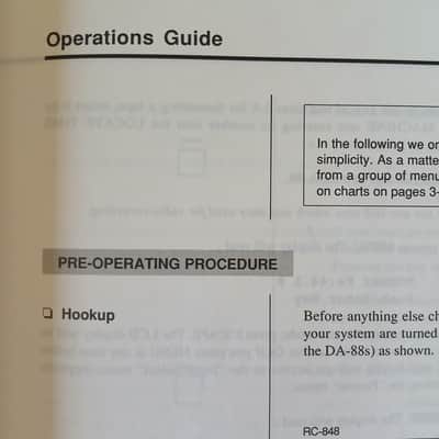 Owner's Manual for TASCAM RC-848 Remote Control Unit TEAC  1990 image 8