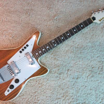 Vintage Galanti Grand Prix Guitar Repainted White Replaced Tuners Eko Italy image 1