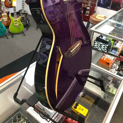 ESP LTD TL-6 Acoustic / Electric Guitar - Purple Sparkle Burst image 17