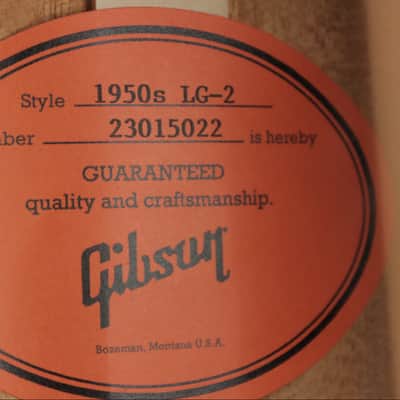Gibson Original 50's LG-2 - AN (#022) image 13