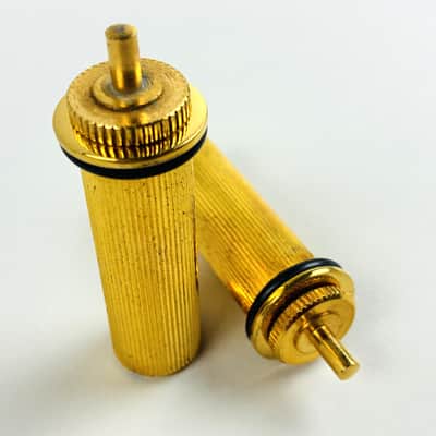 Gibson Vintage Gold Nashville Bridge Anchor Bushings and Thumb wheel's. (Pair) – 1970s/80s 70s/80s image 1