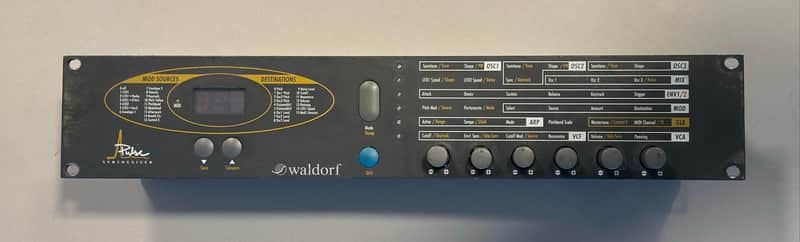 Waldorf Pulse Rackmount Synthesizer 1995 - Blue image 1