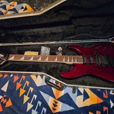 1998 Made in Japan Jackson Pro Series DK2 - Crimson Swirl - with vintage chainsaw case image 24
