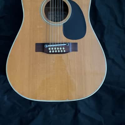 Fender F55-12 Dreadnought Size 12 string Acoustic Guitar, Natural, Used image 2