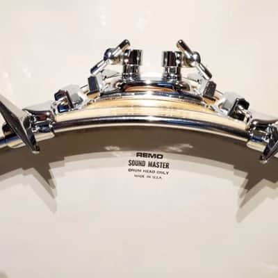 VTG 1970 PEARL 22"x14" Gold Satin "Phenolic" Bass Drum 10 Lug - A+ Ultra Clean image 7