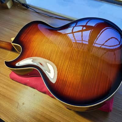 Emanuele Faggion Calliope 17" Archtop guitar massive wood in the style of Monteleone Benedetto ... image 3