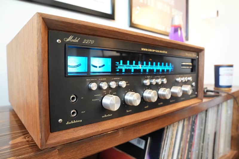 Marantz Model 2270 70-Watt Stereo Solid-State Receiver 1972 - 1973 - Silver with Wood Case image 1