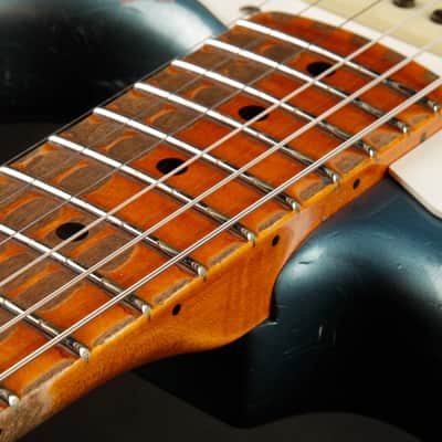 2024 - Fender Custom Shop Limited Edition Red Hot Stratocaster Super Heavy Relic - Super Faded Aged Lake Placid Blue image 15