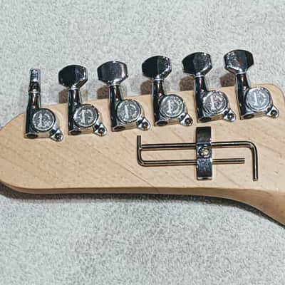 Unbranded Guitar Neck Kramer with Chrome Ibanez Tuning Keys for Parts image 2