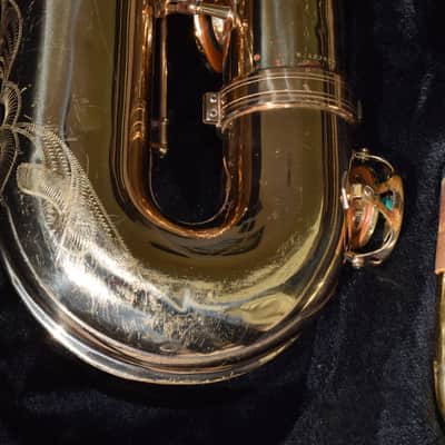 Selmer Series II Baritone Sax-just serviced 1987 Original lacquer image 4