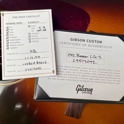 Gibson Custom Shop Historic 1942 Banner LG-2 Vintage Sunburst image 18