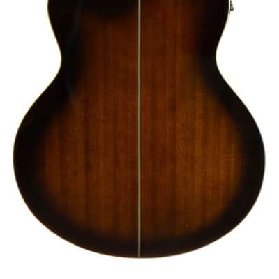 Ibanez AEB10EDVS 4-String Acoustic Electric Bass Guitar with Fishman Pickup- Dark Violin Sunburst High Gloss image 2