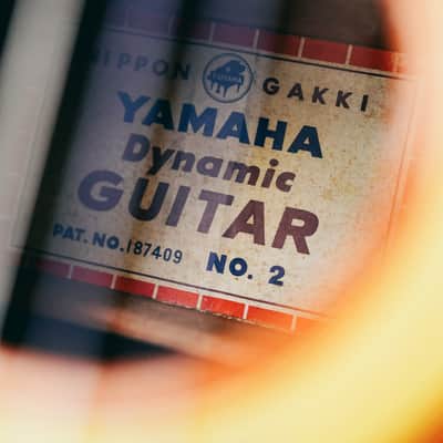 c.1960 Yamaha Dynamic Guitar No.2 – Hand Crafted in Japan | All Solid | Very Rare | Hard Case | Vintage Nitro CheckingYamaha image 1