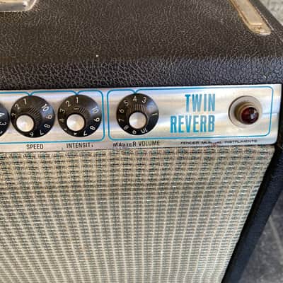 Fender Twin Reverb 100-Watt 2x12" Guitar Combo Amp 1973 - Silverface w/ Original Oxford Special Design Speakers image 8