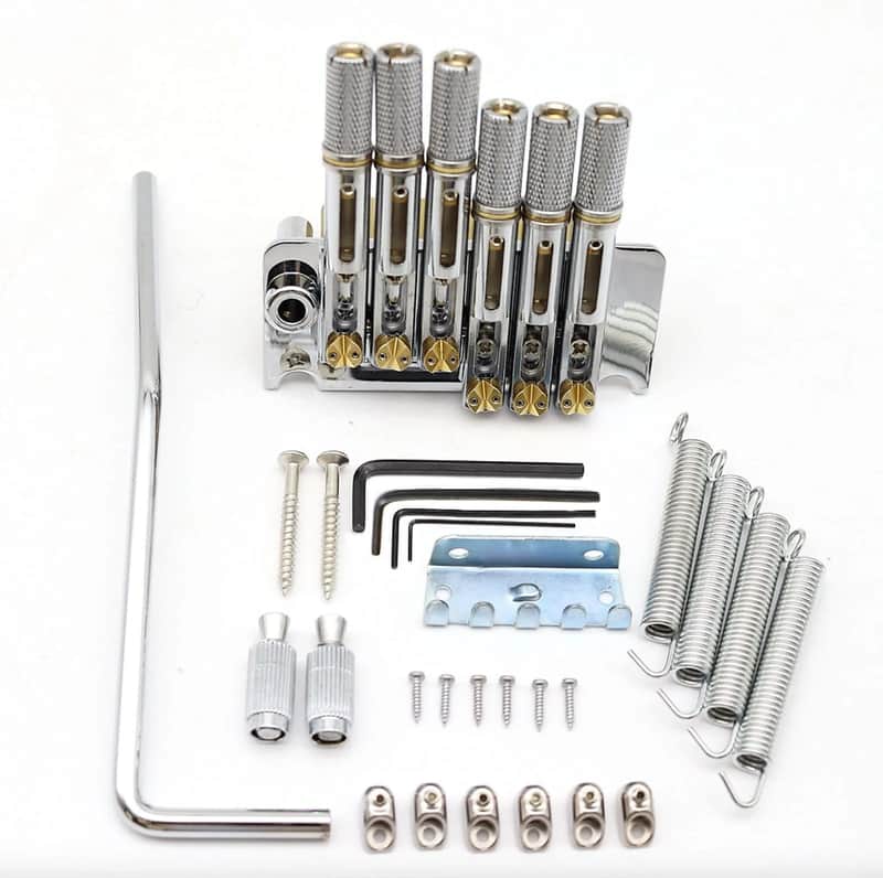 Chrome Fixed Headless Guitar Bridge Tremolo System image 1