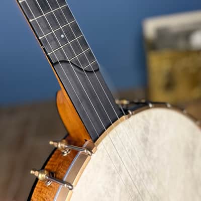 Limited Edition Ome Jasmine 12" 5-String Curly Maple Banjo with Mahogany Neck & Rolled Brass Tone Ring (only 25 made) image 17