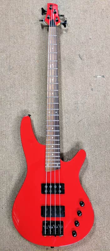 Ibanez Soundgear SRX2EX2 4 String Electric Bass, Red, Black Trim