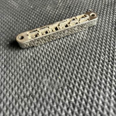 Early 1970's Schaller Nickel No-Logo Nashville Tune-O-Matic Bridge For Gibson Guitars image 3