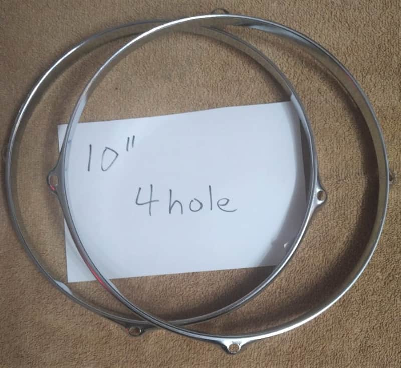 Unknown 10" rim 4 hole - Pair 2000's chrome image 1