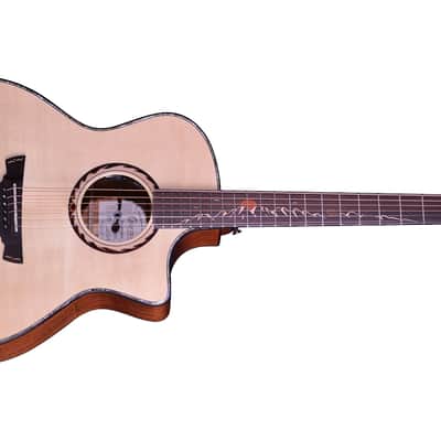 Crafter SR G-MAHO CE Anniversary MAHO Series Grand Auditorium Cutaway Sunrise Inlay Solid Spruce Top Mahogany Neck 6-String Acoustic-Electric Guitar w/Gig Bag image 3