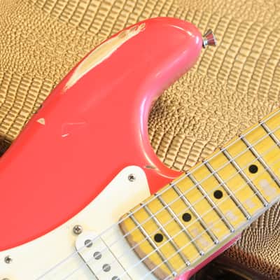 2017 Nash Guitars S57 Ash Electric Guitar Fiesta Red Relic + OHSC image 3