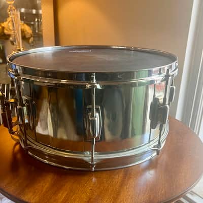 Vintage 1980's-Early 90's Ludwig 6.5x14” Rocker Chrome over wood Snare Drum image 7
