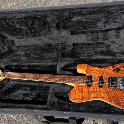 2000s ESP TE-350DT Telecaster W/Floyd Rose HSS Natural Flame Koa Tele TE350 image 1