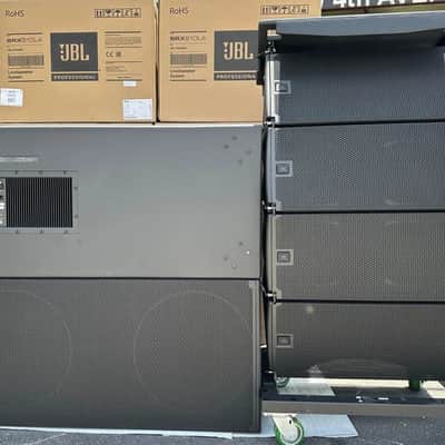 (4)JBL SRX910LA Dual 10" Powered Line Array Loudspeaker W/(2) SRX928S Subs (THS) image 15