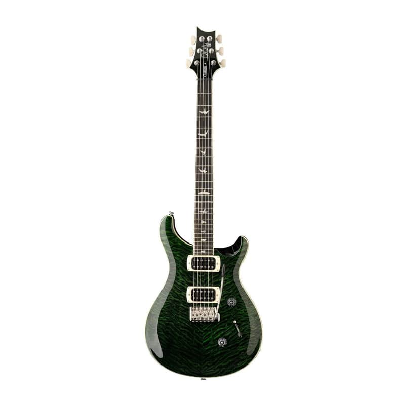 PRS SE Custom 24 Quilt Electric Guitar with Quilted Maple Top Teal Black) image 1