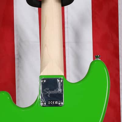 Squier Limited Edition Sonic Bronco Bass - Lime Green image 6