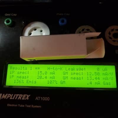 Amperex 6DJ8 tNOS AT1000 TESTED Balanced! PI Vacuum Tube Heerlen Large Halo Getter GA3 GA4 GA6 GA7 Bugle Boy T3 ECC88 dual triode 1959-1962 image 2