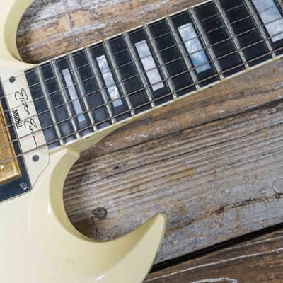 Gibson Custom Shop Elliot Easton Left-Handed SG - White & Gold w/Cs & Box image 16