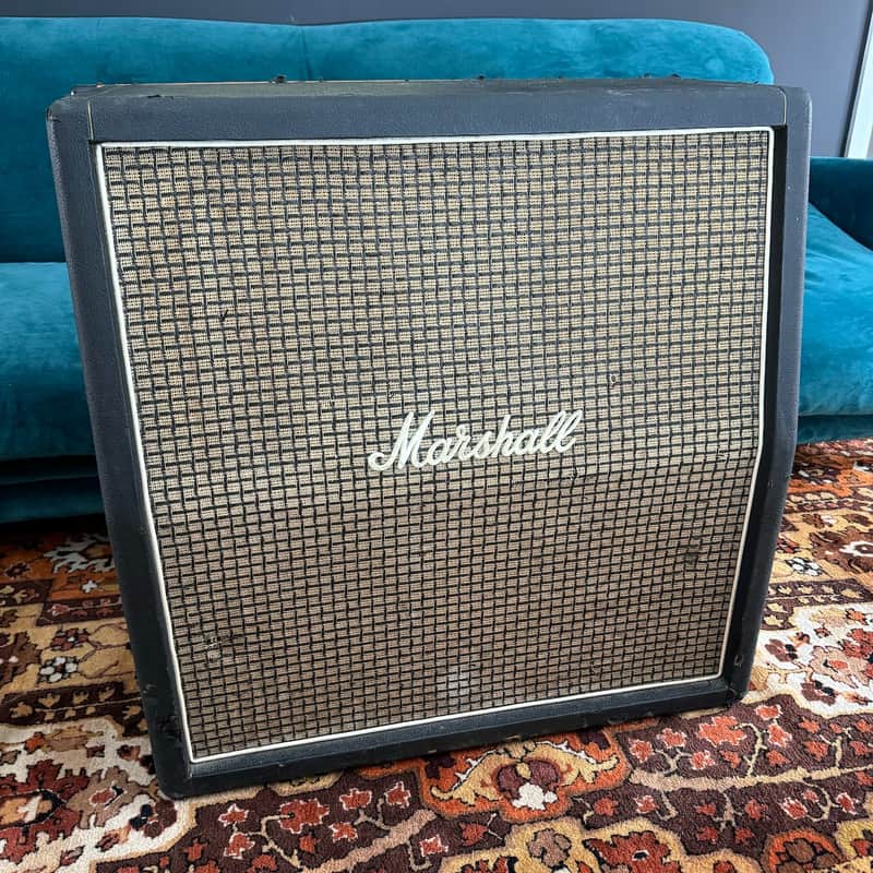 Vintage 1971 Marshall 4x10 Guitar Amplifier Speaker Cabinet Celestion 9384 1970s image 1