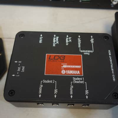 Yamaha LC3 Music Lab System — Teacher Console + Hub + 8 Student Boxes w/ Power Supplies 2000's - Black image 5