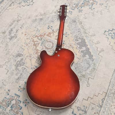 Harmony Rocket Single Cutaway Semi-Hollow Body Guitar - 1960s image 6