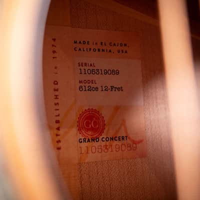 2019 Taylor 612ce 12-Fret Grand Concert - Natural image 23