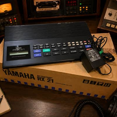 Yamaha RX21 Digital Rhythm Programmer – Original Box + Original PSU