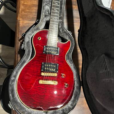 Epiphone Les Paul Custom Prophecy GX 2008 Gold Hardware Gibson Dirty Fingers Black Cherry image 1