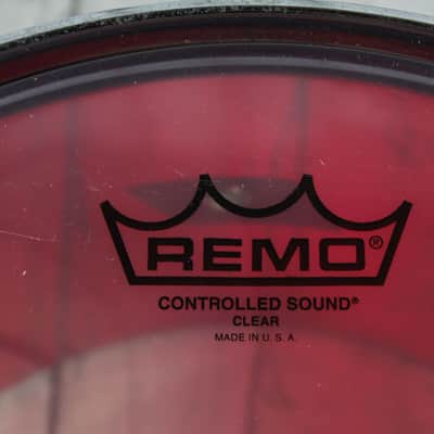 Ludwig Vintage 1970s Vistalite Tom Drum Red Vistalite Acrylic 12 Inch Tom Drum image 7
