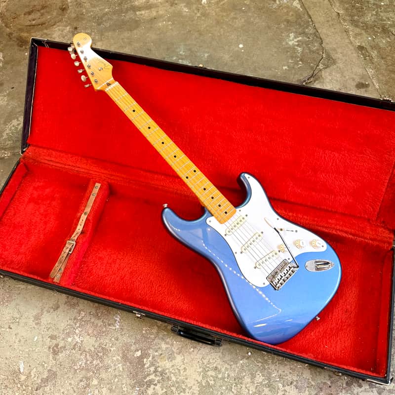 MIJ Fender Stratocaster ST-57 2014 - OLP old lake placid blue original Japan image 1