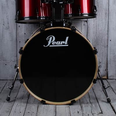 Pearl EX Export Series 6 Piece Drum Set with 22 Bass Wine Red w Black Hardware image 2