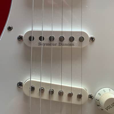 Fender Standard Stratocaster with Vintage Tremolo, Maple Fretboard 1991 - 1997 - Crimson Red Metallic image 9