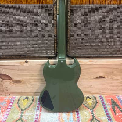 Gibson CME Exclusive SG Standard with T-Type Pickups, Tortoise Pickguard 2018 - Olive Drab image 6