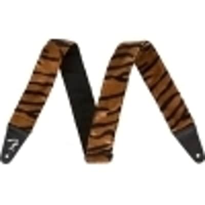 Genuine Fender 2" Wide, Wild Animal Faux Print Guitar Strap - Tiger image 1