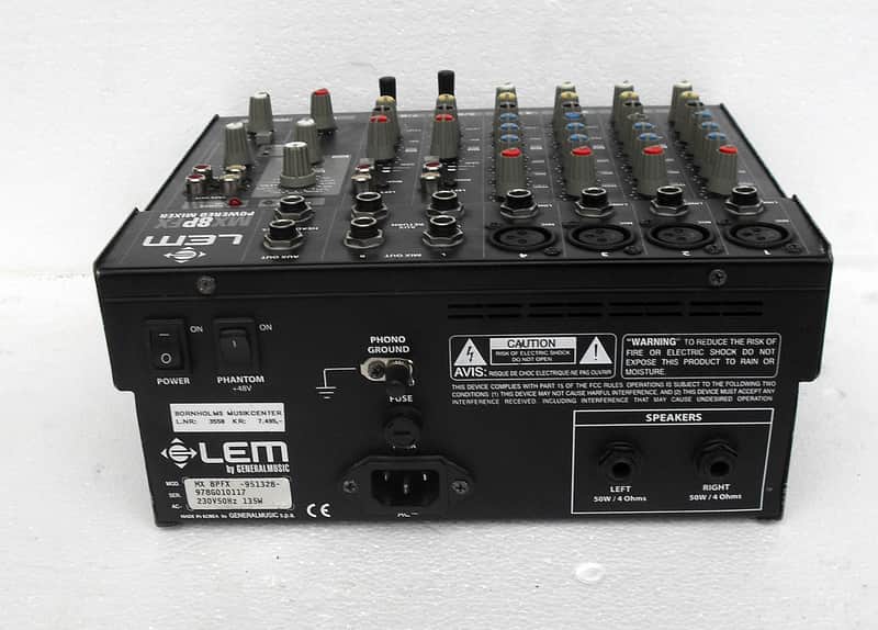 LEM MX8P FX Powered Mixer Generalmusic | Reverb