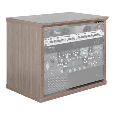 Gator Cases GFW-ELITERK-8U-GRY Elite 8U Desktop Studio Rack in Grey image 1